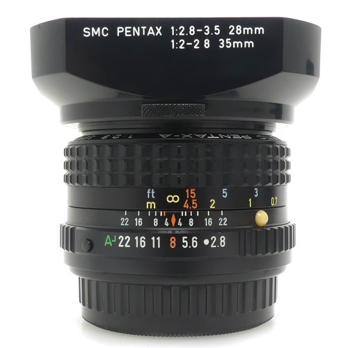 [중고] 펜탁스 PENTAX SMC A 35mm F2.8 + 후드포함 (A+)