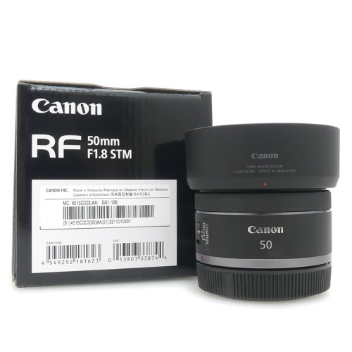 [중고] 캐논 Canon RF 50mm F1.8 STM 정품,박스품 + 캐논 ES-65B 후드포함 (S) - 예약 -