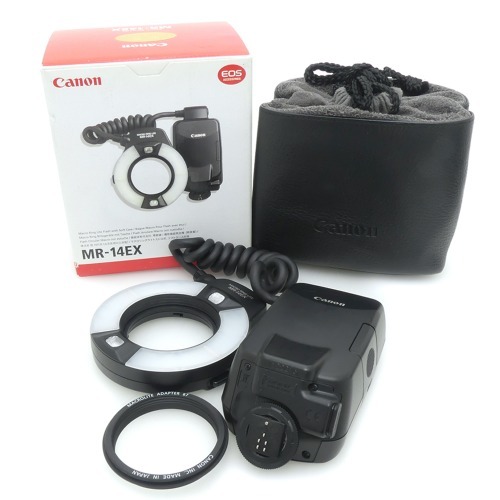[중고] 캐논 Canon MACRO RING LITE MR-14EX [ 링 플래시 ] 정품 , 박스품 + 캐논 67mm 마크로 어댑터 포함 (A+)
