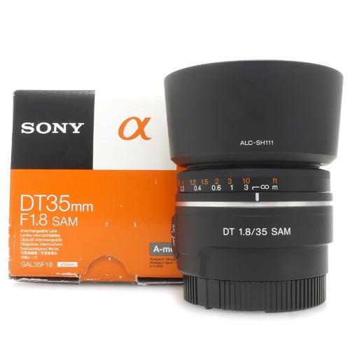 [중고] 소니 SONY DT 35mm F1.8 SAM 정품 , 박스품 - Minolta &amp; Sony A-mount (A+)