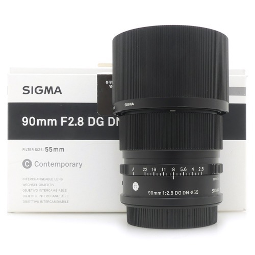 [중고] 시그마 SIGMA 90mm F2.8 DG DN | Contemporary 세기P&amp;C정품 , 박스품 For Leica SL / Lumix S /Sigma FP - L 마운트 (A+)