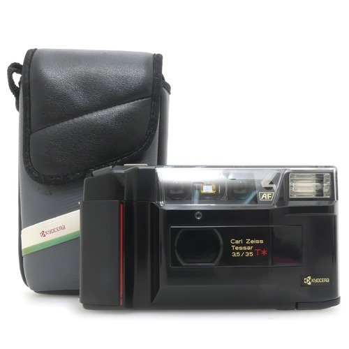 [중고] 야시카 YASHICA T2 D - Carl Zeiss Tessar 35mm F3.5 T* + 케이스 , 스트랩포함 - 자동 필름카메라 (A+)