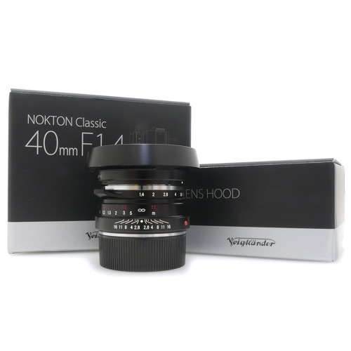 [중고] 보이그랜더 VOIGTLANDER NOKTON CLASSIC 40mm F1.4 S.C 썬포토정품 , 박스품 + 보이그랜더 LH-6 Lens hood 박스품 For 라이카 M 마운트 (A+)