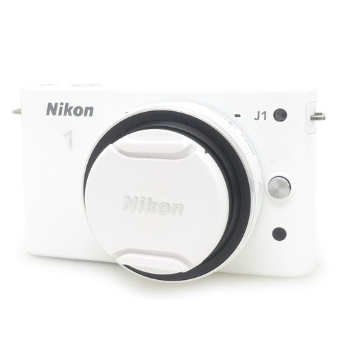 [중고] 니콘 Nikon 1 J1 - 10mm F2.8 KIT 10.1MP Digital Camera - White +  배터리 2개 , 부속포함 (A+)