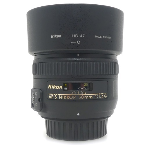 [중고] 니콘 Nikon AF-S NIKKOR 50mm F1.4 G 정품 + HB-47 후드포함 (A+)