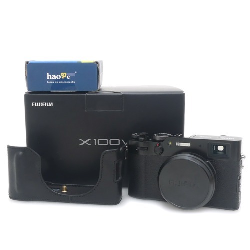 [중고] 후지필름 FUJIFILM X100V Black 정품 , 박스품 + 배터리 2개 , 후드 , 케이스포함 * 3,300 컷 (S)