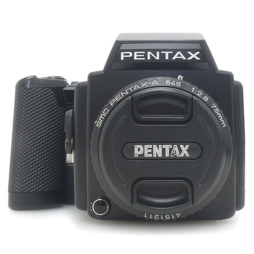 [중고] 펜탁스 PENTAX 645 BODY + 펜탁스 PENTAX 645 A 75mm F2.8 + 스트랩포함 (A)