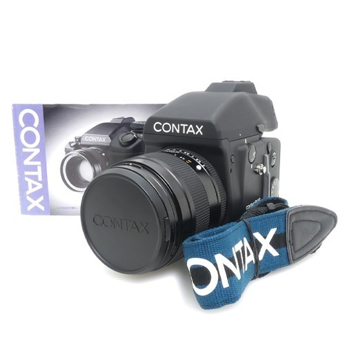 [중고] 콘탁스 CONTAX 645 BODY + CONTAX  Carl Zeiss Planar 80mm F2 T* + MFB-1 , MFB-1A 120 / 220 Film Insert Holder + 콘탁스 필터 , 스트랩 외 악세사리포함 (A+)