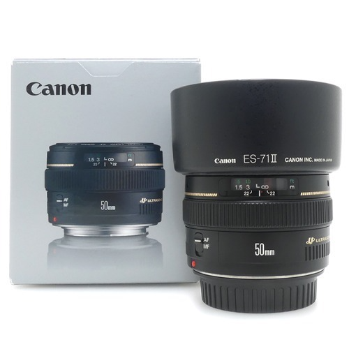 [중고] 캐논 Canon EF 50mm F1.4 USM 정품,박스품 + ES-71 II 후드포함 (A+)