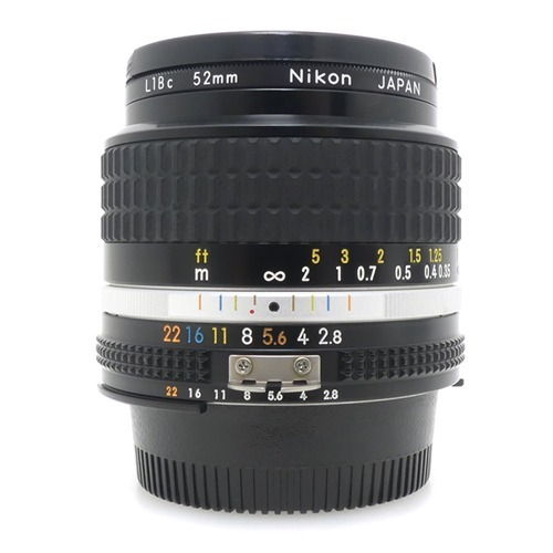[중고] 니콘 Nikon MF NIKKOR 24mm F2.8 + 니콘 L1Bc 52mm 필터포함 (A+)