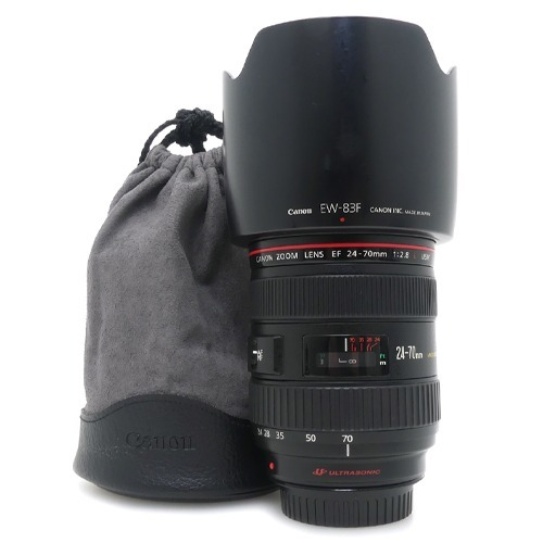 [중고] 캐논 Canon EF 24-70mm F2.8 L USM 정품 + EW-83F 후드, 케이스포함 [ UA0119 시리얼 ] (A+)