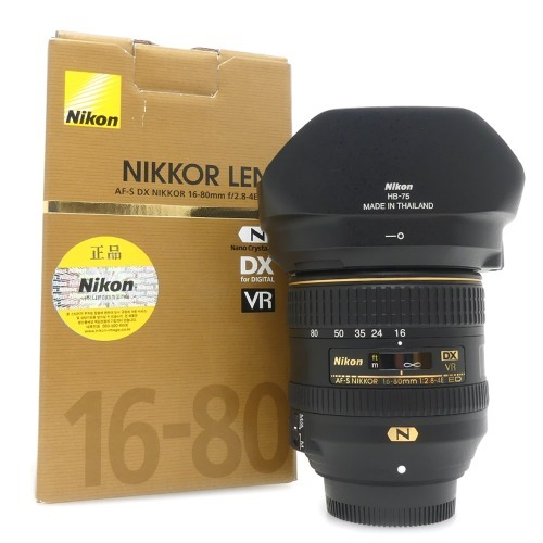 [중고] 니콘 Nikon AF-S DX NIKKOR 16-80mm F2.8-4E ED VR 정품 , 박스품 (S)
