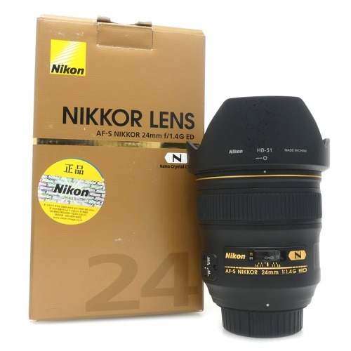 [중고] 니콘 Nikon AF-S NIKKOR 24mm F1.4 G ED -N- 정품 , 박스품 (S)