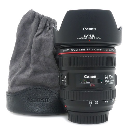 [중고] 캐논 Canon EF 24-70mm F4 L IS USM 정품 + EW-83L 후드 , 케이스포함 (A+)