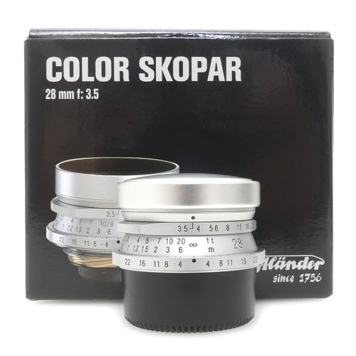 [중고] 보이그랜더 VOIGTLANDER COLOR-SKOPAR 28mm F3.5 - Leica L39 LTM Screw Mount - 정품 , 박스품 (A+)