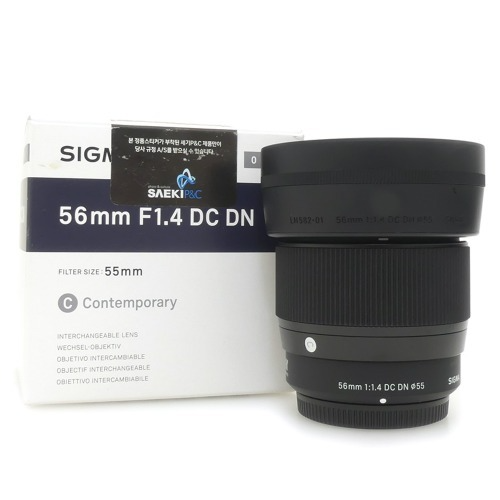 [중고] 시그마 SIGMA 56mm F1.4 DC DN | Contemporary 정품 , 박스품 For MICRO FOUR THIRDS M4/3 마이크로 포서드 마운트 (A+)