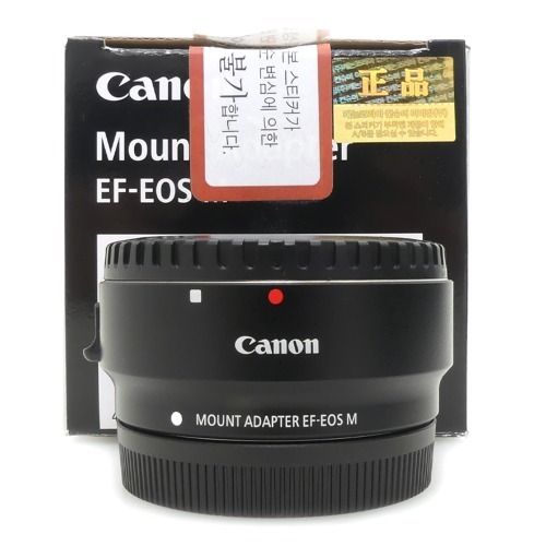 [중고] 캐논 Canon MOUNT ADAPTER EF-EOS M 정품 , 박스품 (A+)