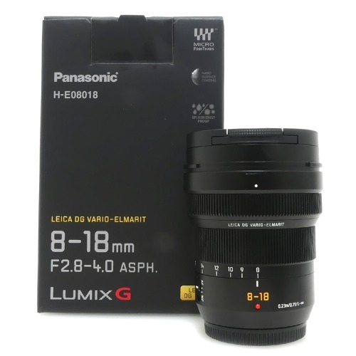 [중고] 파나소닉 루믹스 Panasonic LUMIX G LEICA DG VARIO-ELMARIT 8-18mm F2.8-4 ASPH 정품 , 박스품 For MICRO FOUR THIRDS M4/3 마이크로 포서드 마운트 (A+)