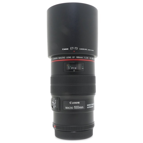 [중고] 캐논 Canon EF 100mm F2.8 L MACRO IS USM 정품 + ET-73 후드포함 (A+)