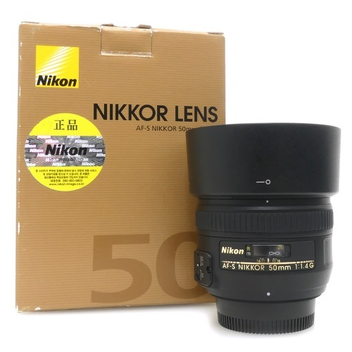 [중고] 니콘 Nikon AF-S NIKKOR 50mm F1.4 G 정품 , 박스품 (A+)