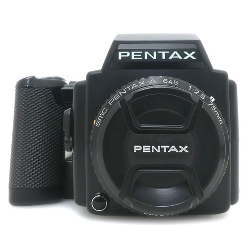 [중고] 펜탁스 PENTAX 645 BODY + 펜탁스 PENTAX 645 A 75mm F2.8 + 스트랩포함 (A+)