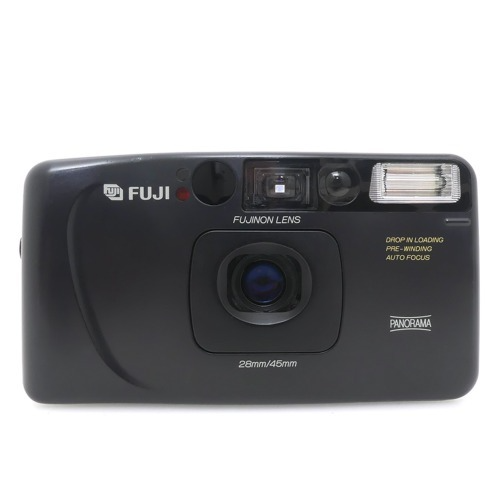 [중고] 후지 카르디아 FUJI CARDIA Travel mini DUAL-P - FUJINON LENS 28mm/45mm 자동 필름카메라 + 스트랩포함 (A)
