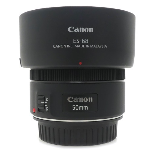 [중고] 캐논 Canon EF 50mm F1.8 STM 정품 + 캐논 ES-68 후드포함 (A+)