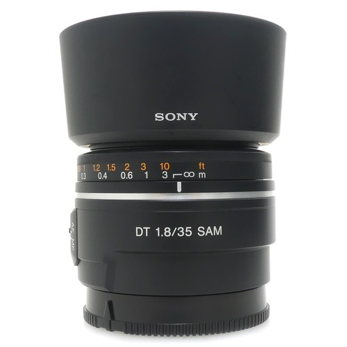 [중고] 소니 SONY DT 35mm F1.8 SAM 정품 + 후드포함 - Minolta & Sony A-mount (A+)