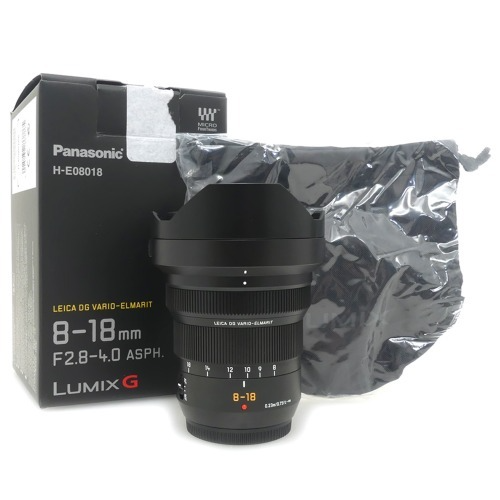 [중고] 파나소닉 루믹스 Panasonic LUMIX G LEICA DG VARIO-ELMARIT 8-18mm F2.8-4 ASPH [ H-E08018 ] 정품 , 박스품 For MICRO FOUR THIRDS M4/3 마이크로 포서드 마운트 (S)