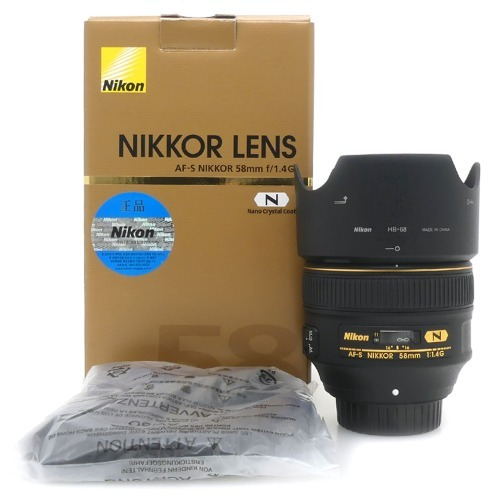 [중고] 니콘 Nikon AF-S NIKKOR 58mm F1.4 G - N- 정품 , 박스품 (S)
