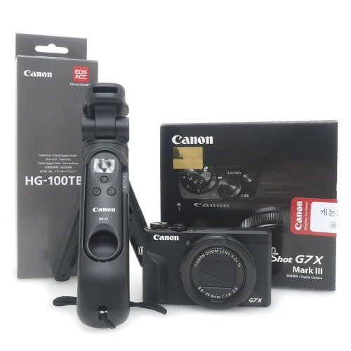[중고-위탁판매] 캐논 Canon Power Shot G7X Mark III [ G7X Mark3 ] 정품 , 박스품 + 캐논 HG-100TBR 박스품 (S)
