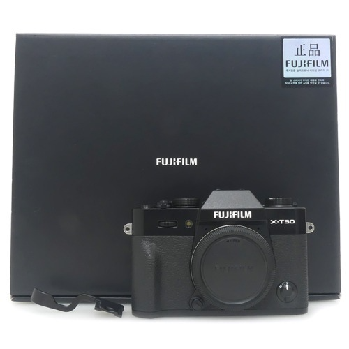 [중고] 후지필름 FUJIFILM X-T30 Black BODY 정품 , 박스품 + 엄지그립 포함 (S)