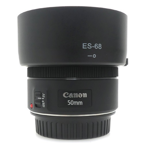 [중고] 캐논 Canon EF 50mm F1.8 STM 정품 + ES-68 호환 후드포함 (A+)