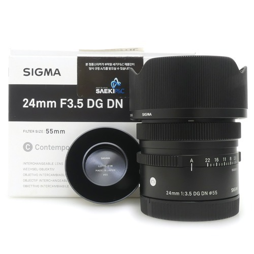 [중고] 시그마 SIGMA 24mm F3.5 DG DN | Contemporary 정품 , 박스품 For 소니 SONY FE Mount (S)