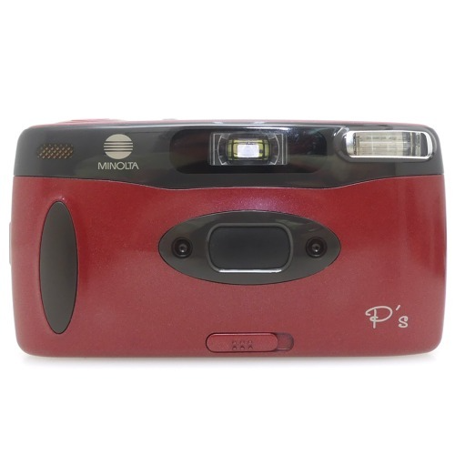 [중고] 미놀타 MINOLTA P'S Red Panorama Point&Shoot 35mm Compact Film Camera + 스트랩포함 (A+)