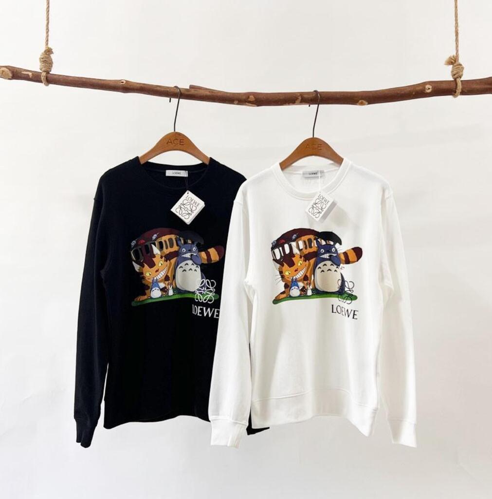 로에V 토토로 고양이버스 모티브 맨투맨 | 리플릭스