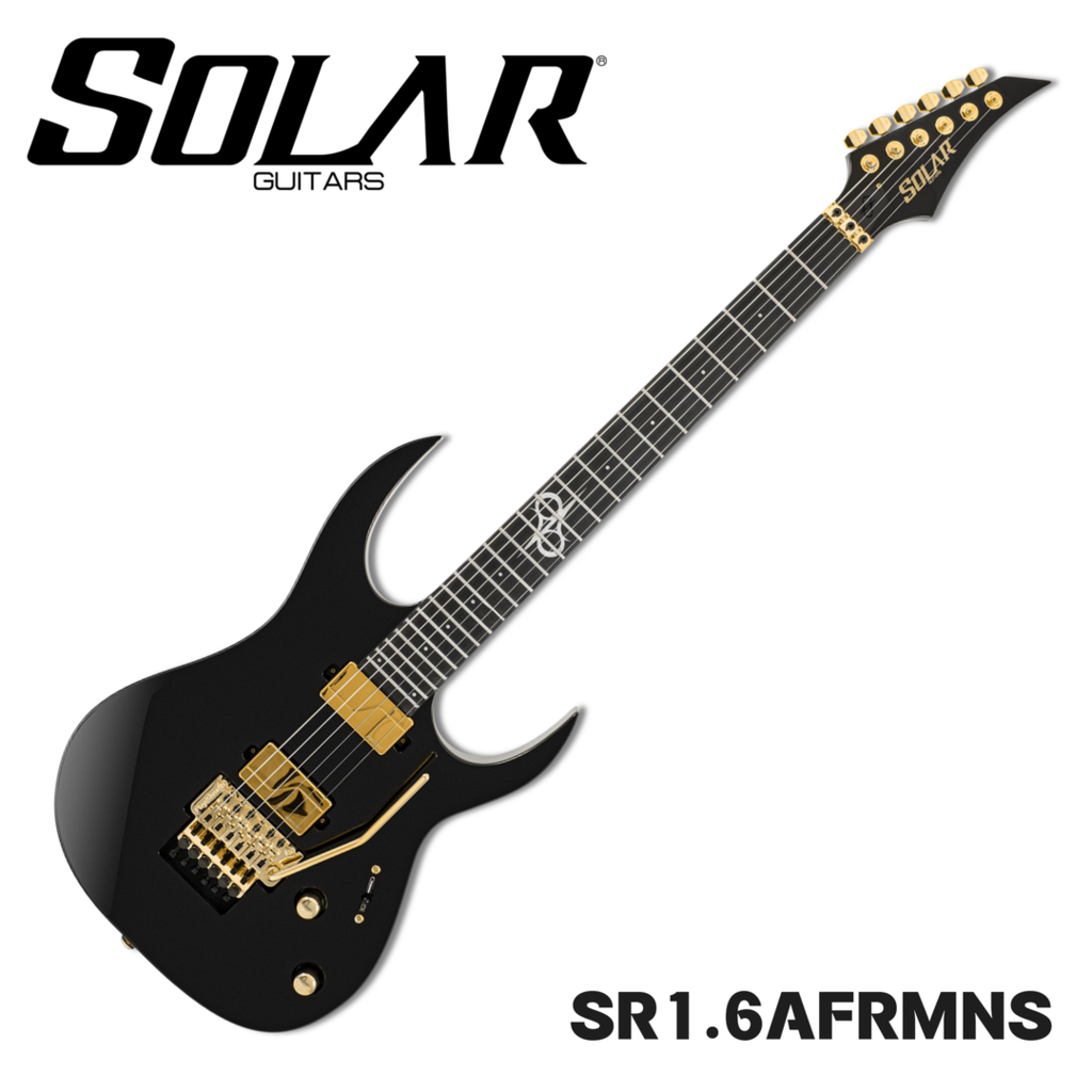 SOLAR GUITARS - SR1.6AFRMNS 솔라 일렉기타 Midnight Sky Black Metallic Gloss