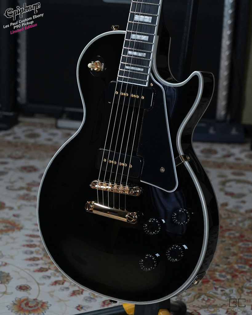 에피폰 레스폴 커스텀 에보니 P90 픽업 /Epiphone Les Paul Custom
