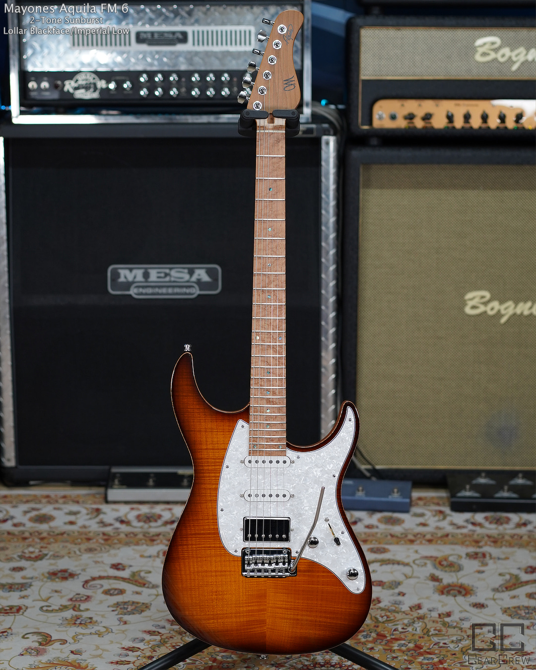 Mayones Aquila FM6 2-Tone Sunburst/마요네즈 아퀼라 FM6 - 기어크루