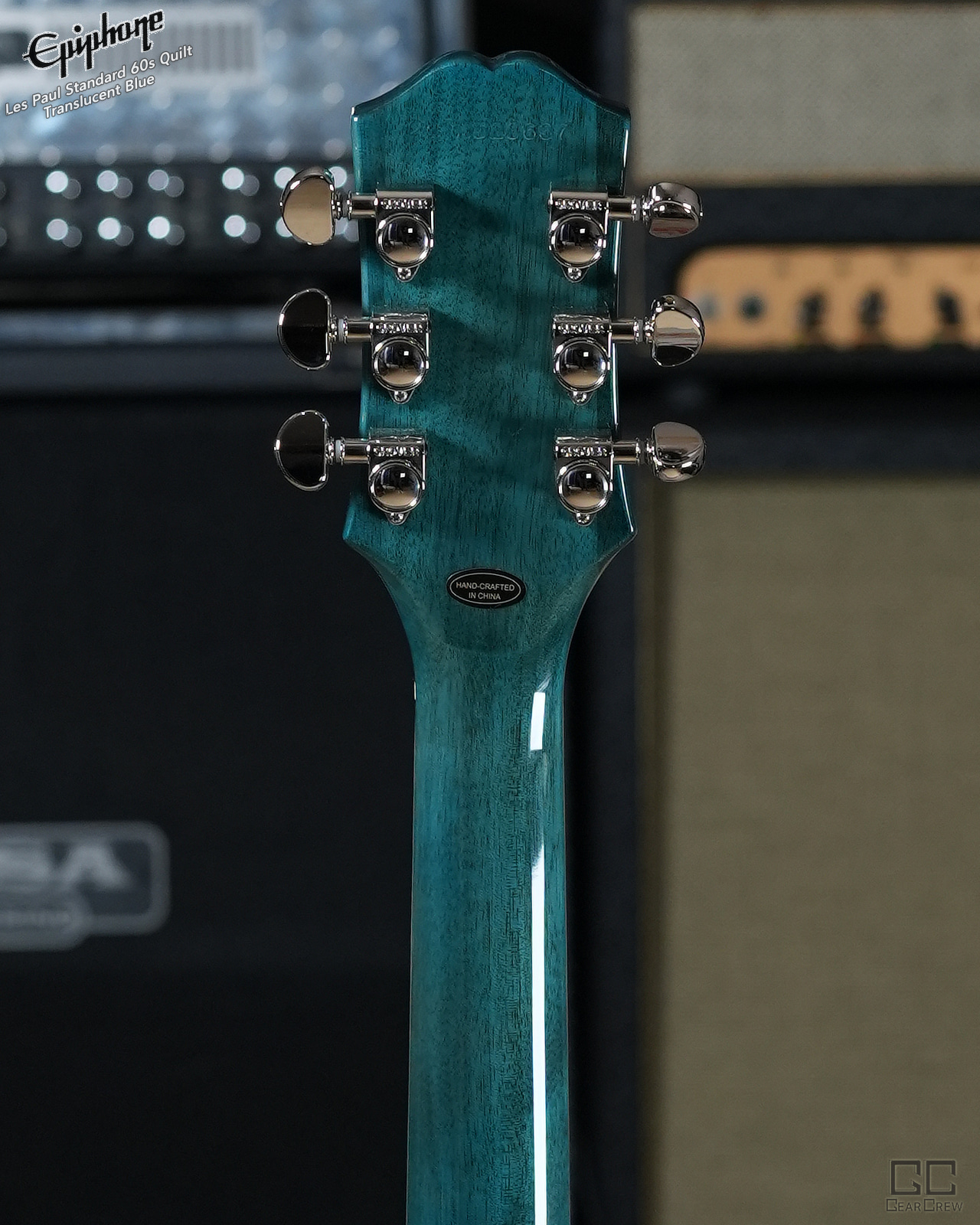 Les Paul Custom in Translucent Blue : r/Epiphone Epiphone