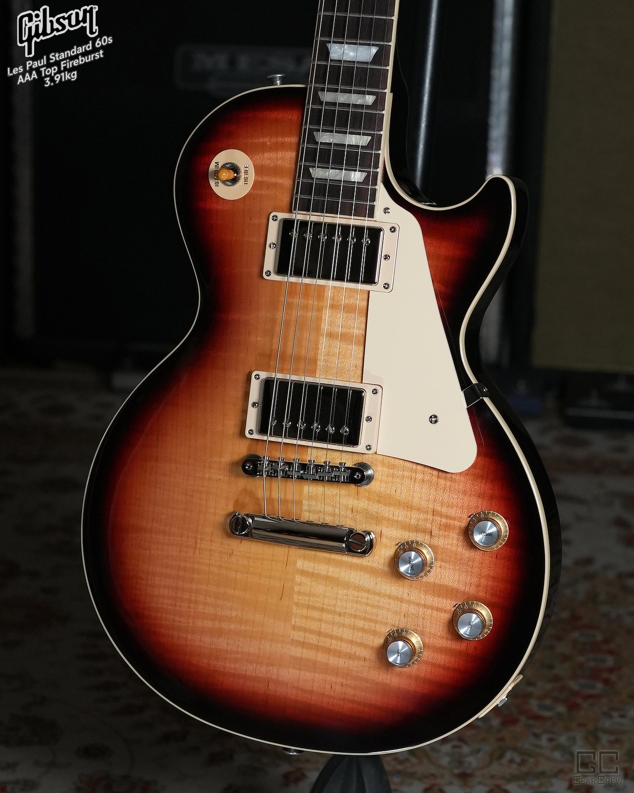 깁슨 레스폴 스탠다드 60s AAA Fire Burst 3.91kg - 기어크루