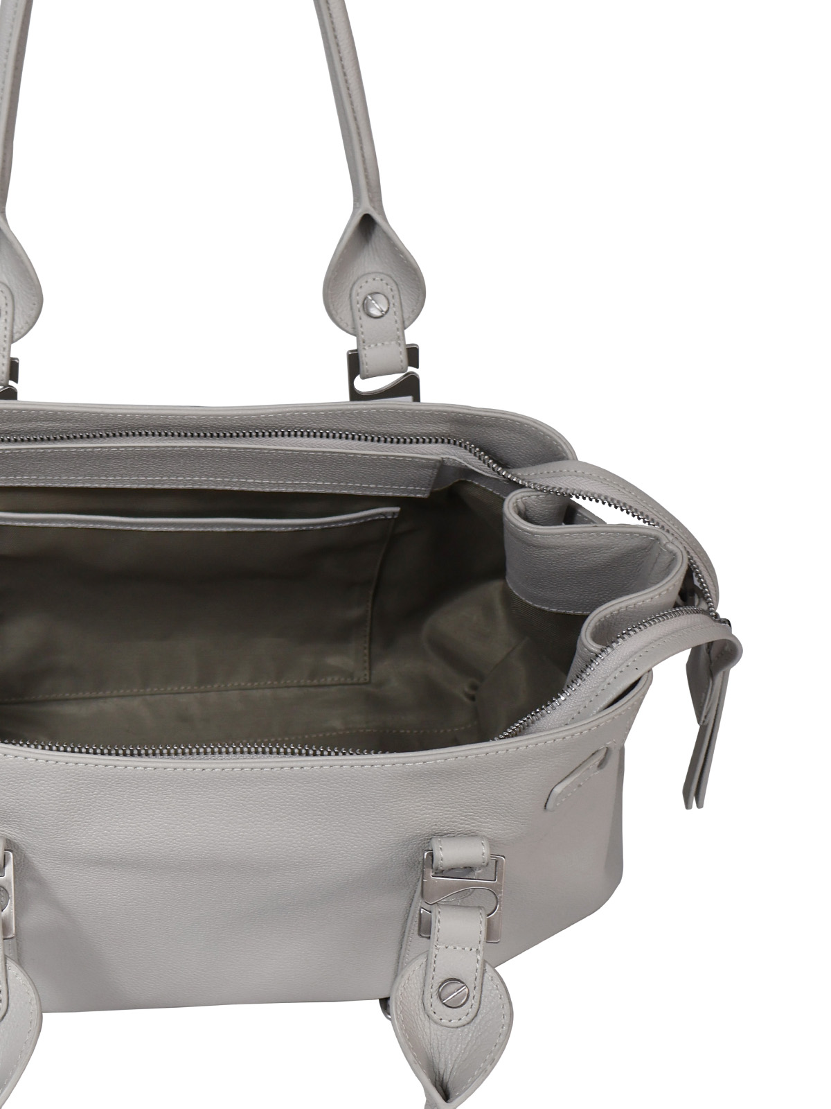 ★AHNI★ Ruskin tote bag_White grey Ruskin tote bag_White grey - AHNI