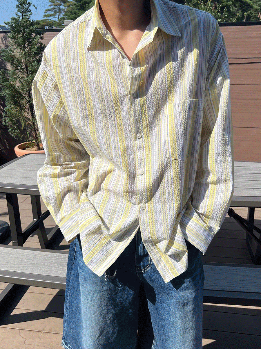 [MD추천] Monte seersuker shirts (2color)