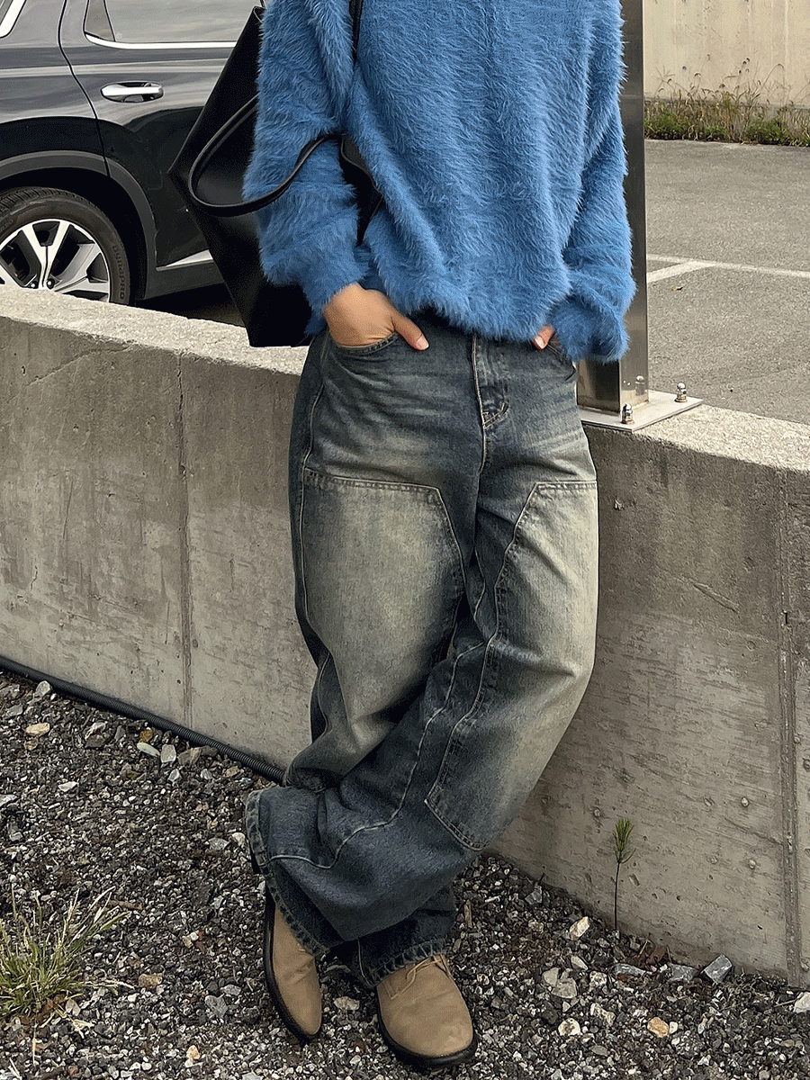 [아슬라추천 / 디자인추천] Tyler double knee denim (1color)