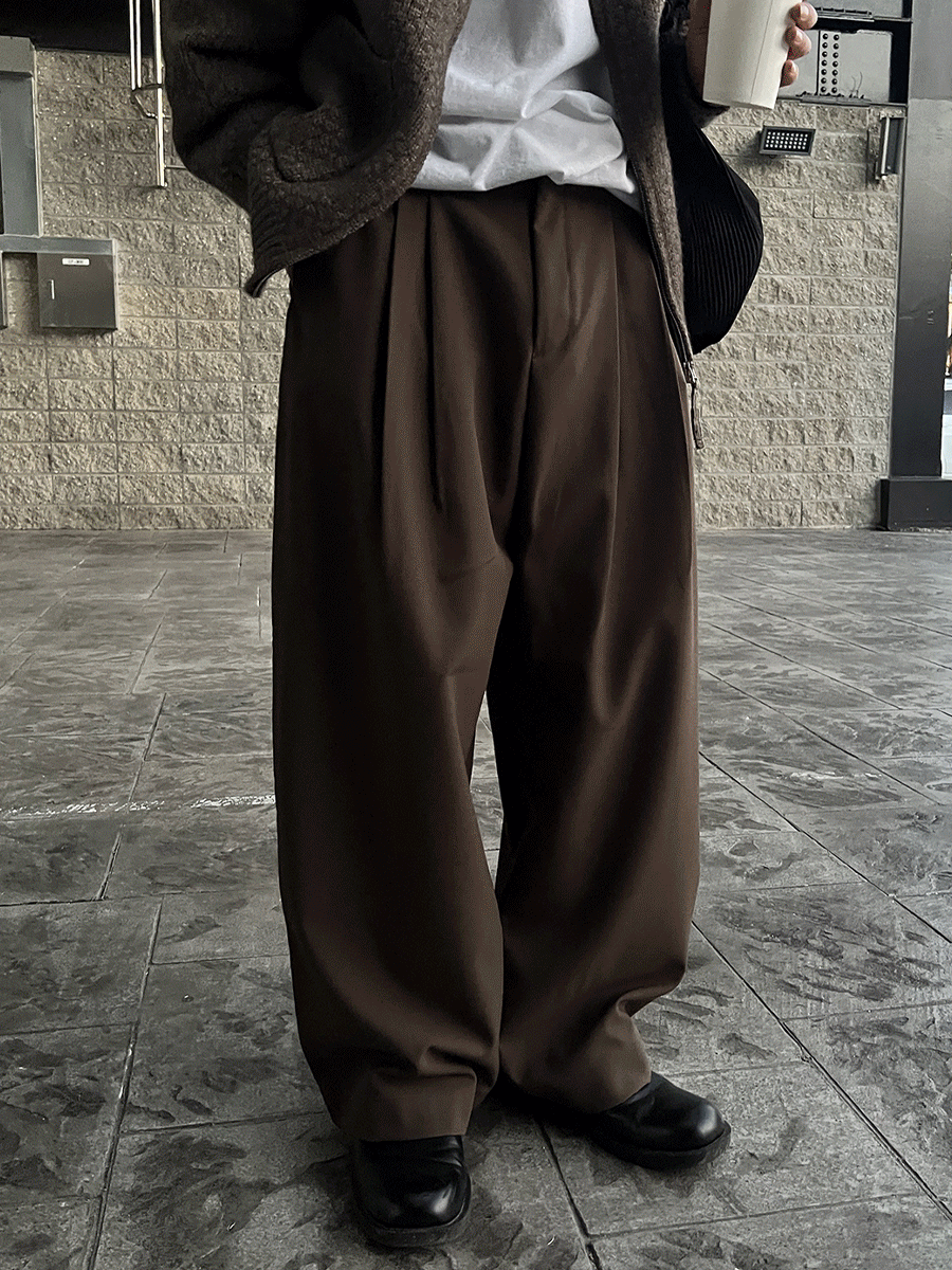 [아슬라추천 / 탄탄한원단 / 활용도최고] Twill two tuck balloon slacks (3color)