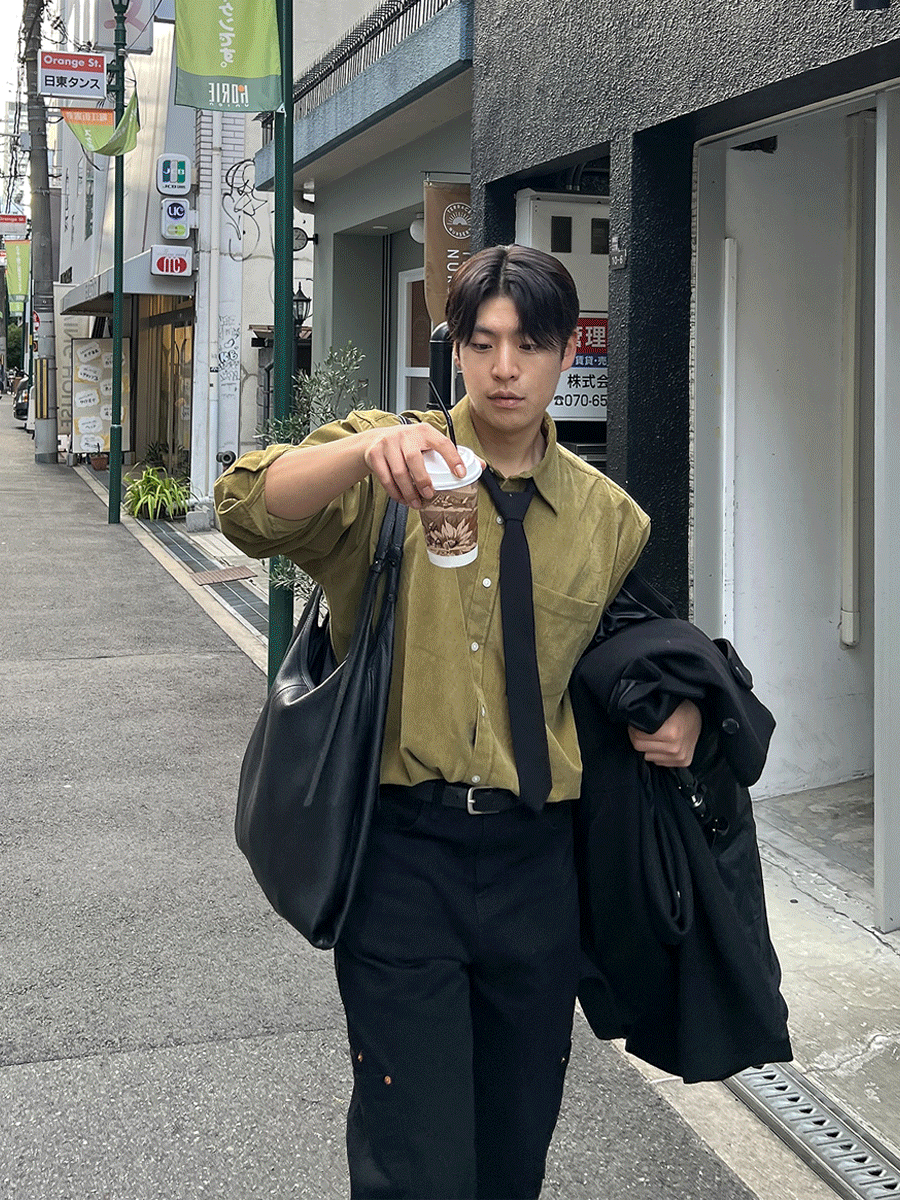 [ in Osaka ] Tokio corduroy shirts (4color)