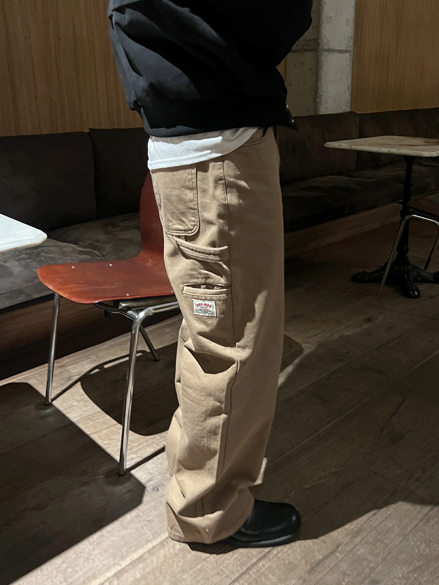 [ 패치포인트 ] Mac patch work pocket pants (3color)