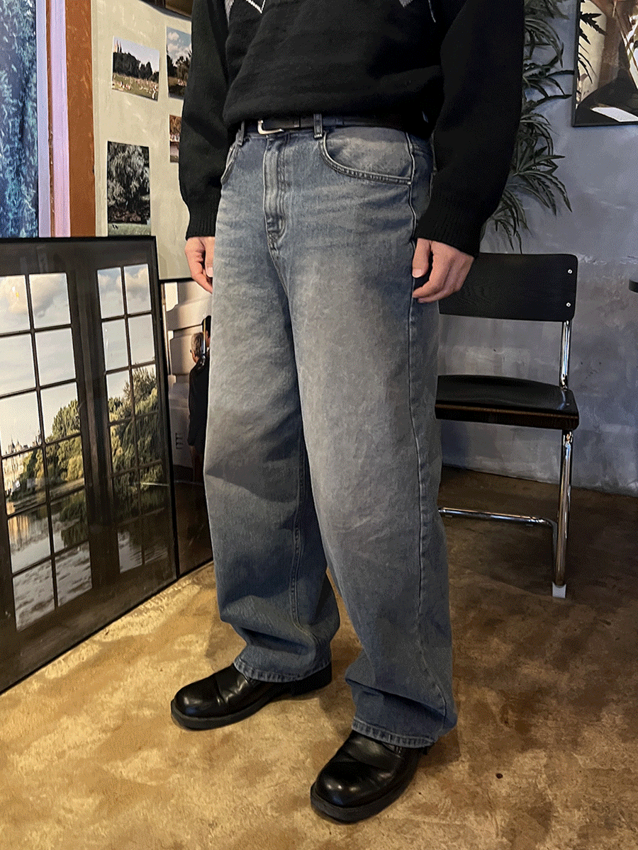[베이직] Goze vintage washing denim (1color)