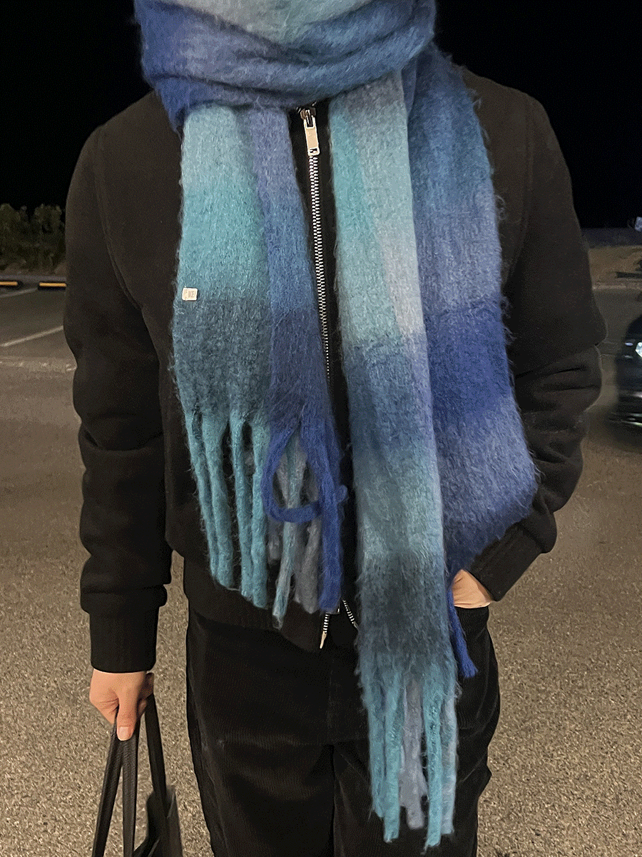 [문의폭주] Multi check muffler (2color)