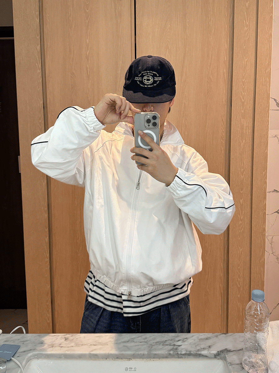 [아슬라추천] Piping raglan windbreaker (4color)
